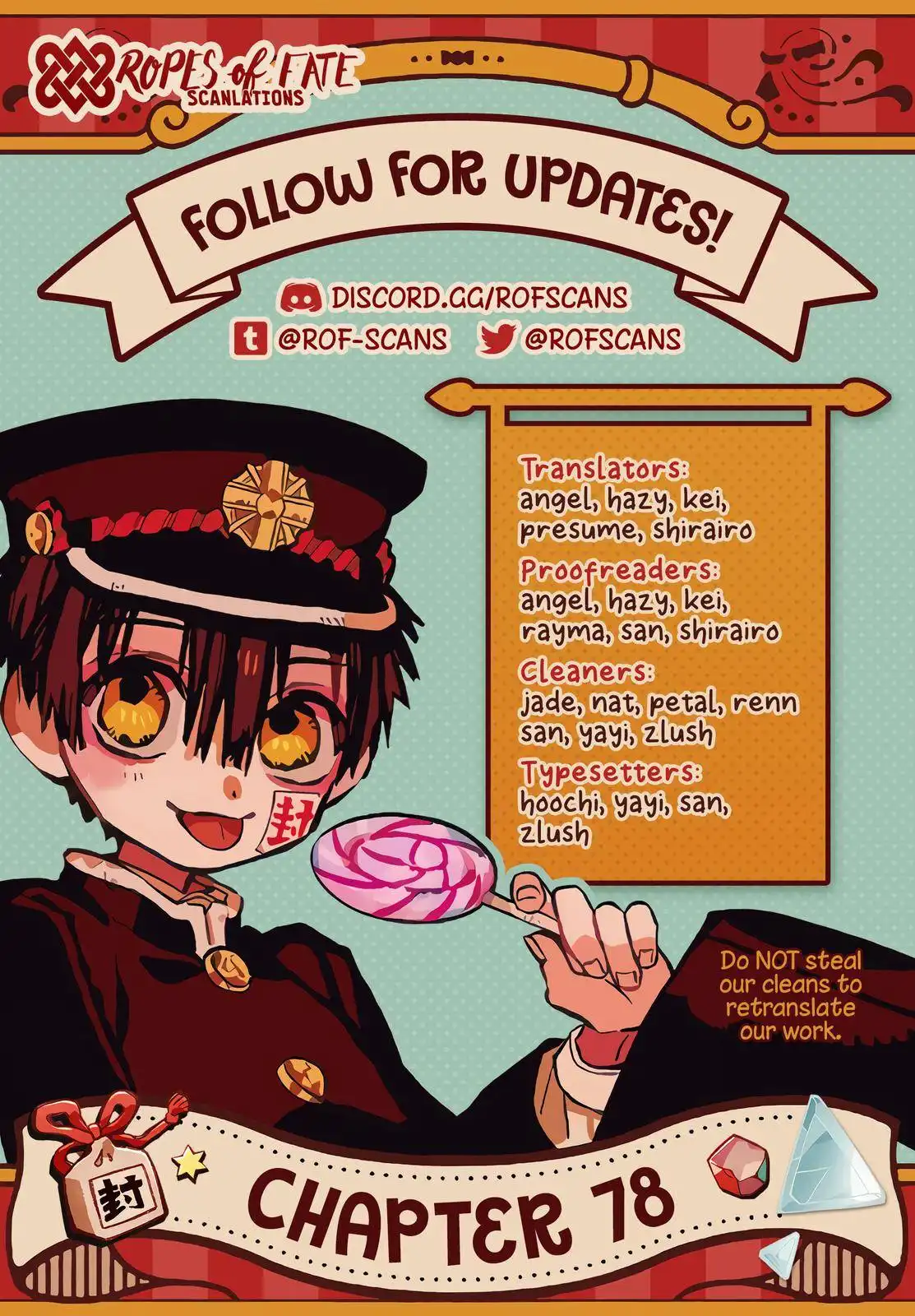 Jibaku Shounen Hanako-kun Chapter 78 1